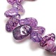 Natural Nuggets Crackle Agate Beads Strands G-P032-05-2