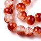 Crackle Baking Painted Imitation Jade Glass Beads Strands DGLA-T003-6mm-10-2