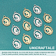 Unicraftale 12pcs 2 colores iónico (ip) 201 colgantes de acero inoxidable STAS-UN0029-76-4