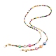 Perles de rocaille de verre chaînes de lunettes AJEW-EH00383-03-1