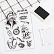 GLOBLELAND Sailing Captain Clear Stamps Anchor Adventure Transparent Silicone Stamp for Card Making Decoration and DIY Scrapbooking DIY-WH0167-56-195-6