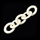 Ccb пластиковые соединительные кольца с имитацией жемчуга CCB-Q091-014-3