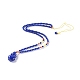 Naturales lapis lazuli de los collares pendientes NJEW-G332-05G-1