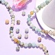 Perles d'amazonite de fleurs naturelles X-Z26N5017-4
