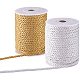 Pandahall 5mm cordón de plata dorada decorativa cuerda de nailon trenzado hilo para decoración del hogar NWIR-PH0001-29-1