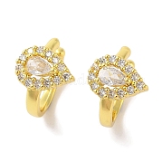 Серьги-каффы из латуни-капельки EJEW-I305-61G