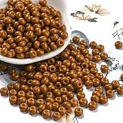 Стеклянные бусины с имитацией нефрита SEED-Z001-A-B13