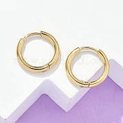 Серьги-кольца Huggie Hoop из нержавеющей стали 304 с ионным покрытием (IP) EJEW-F111A-14mm-G