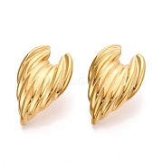 Серьги-гвоздики из нержавеющей стали 304 EJEW-N059-12G