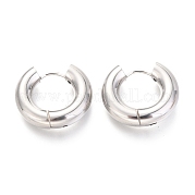 Серьги-кольца Huggie Hoop из нержавеющей стали 202 EJEW-O087-08F-P