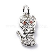 Латунные микро проложить кубического циркония подвески ZIRC-F131-07P