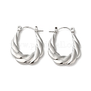 Серьги-кольца из нержавеющей стали марки 304 EJEW-Z026-39P