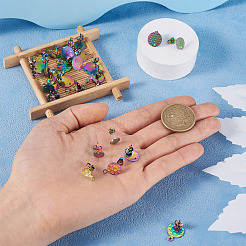 36 pieza de 18 estilos de accesorios para pendientes de acero inoxidable 304&nbsp;STAS-TA0004-77