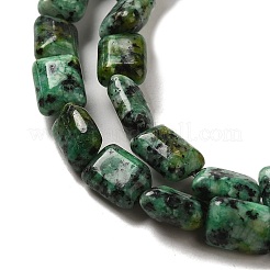 Brins de perles de turquoise africaine (jaspe) naturelles teintes&nbsp;G-G085-A06-01