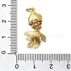 Pendentifs avec zircon cubiques à micro-pavés en laiton&nbsp;KK-R217-01G-02