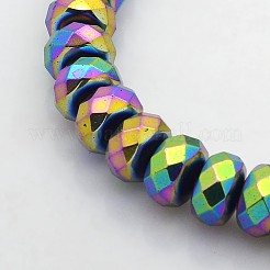 Electroplate non magnetici ematite sintetico fili di perline&nbsp;G-J208E-M