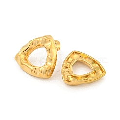 Orecchini a bottone in acciaio inossidabile 304 triangolari&nbsp;EJEW-L290-005G