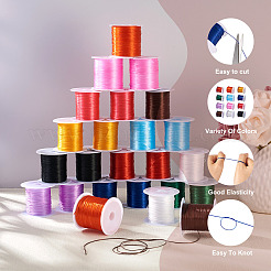 25 Rolle 12 Farben flache elastische Kristallschnur&nbsp;OCOR-PJ0001-010