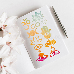 Matrice de découpe de découpe en acier inoxydable chakra pochoirs&nbsp;DIY-WH0242-238