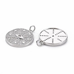 Messing micro pave klare zirkonia anhänger&nbsp;KK-S356-695