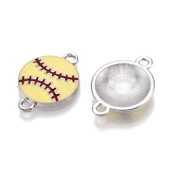 Gestellbeschichtung Legierung Emaille Sport Ball Verbindungsstück Charms&nbsp;ENAM-N056-345P