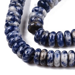 Natürliche blaue Fleck Jaspis Perlen Stränge&nbsp;G-T138-72