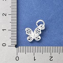 925 dije de mariposa hueco de plata esterlina&nbsp;STER-R012-09S