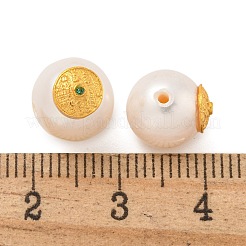 Runde natürliche Süßwasserperlen&nbsp;PEAR-K009-09G