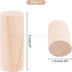 20 Stück Bastelstäbe aus Buchenholz&nbsp;DIY-NB0006-51