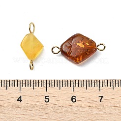 Breloques de connexion en ambre naturel&nbsp;PALLOY-JF05314