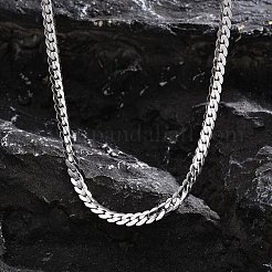 Collares de cadenas de eslabones cubanos de acero inoxidable&nbsp;PW-WGE1B56-01