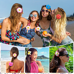 17 Stück Haaraccessoire aus EVA-Alligatorleder mit Blumenmuster in 17 Farben&nbsp;PHAR-PH0001-23