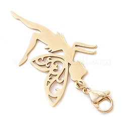 Pendentif décoratif en acier inoxydable fée 201&nbsp;HJEW-JM02835-02