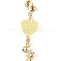 Hebras de cuentas de rhinestone de vidrio galvanizado y acrílico&nbsp;MAK-T011-07F