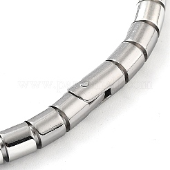 Anlaufgeschütztes Scharnierarmband aus 201 Edelstahl&nbsp;STAS-Z057-01F