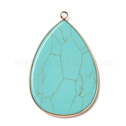 Gros pendentifs de pierres précieuses naturelles et synthétiques mélangées&nbsp;G-R492-02G