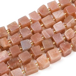 Natürliche sunstone Perlen Stränge&nbsp;G-G053-B28-01