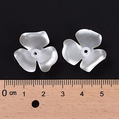 Blume Nachahmung Perle Acryl Perlenkappen&nbsp;X-OACR-L004-7226