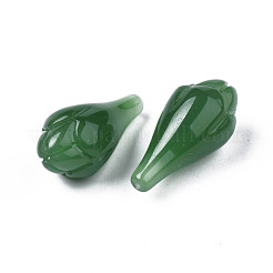 Imitation de perles de verre de jade&nbsp;GLAA-S054-21A