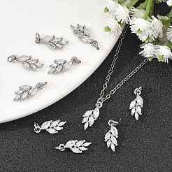Messing klare Zirkonia Charms&nbsp;XGRQ2O365-421P