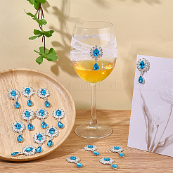 Cabujones de rhinestone de aleación 16pcs&nbsp;ALRI-FG0001-05C