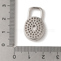 Porte micro ouvrent pendentifs zircone cubique en laiton de placage&nbsp;KK-A229-26P