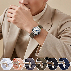 6 Stück 6 Farben Nylon-Uhrenarmbänder&nbsp;AJEW-OC0015-64