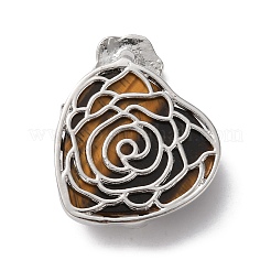 Pendentifs en œil de tigre naturel&nbsp;G-B042-01P-06