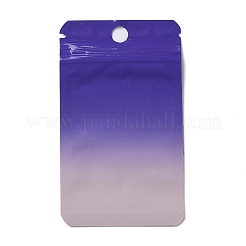 Bolsas de embalaje rectangulares resellables de PVC holográfico con purpurina&nbsp;ABAG-P011-01A-03