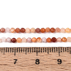 Natürliche goldene Seidenjadeperlenstränge&nbsp;G-T143-07