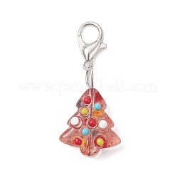 Handgemachte holprige Glas-Christbaumanhänger-Dekorationen&nbsp;HJEW-JM04171-02