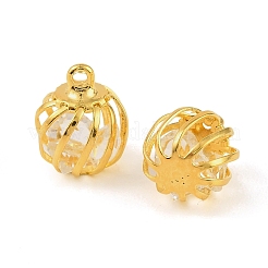 Pendentifs cage en perles de verre et fer&nbsp;IFIN-N014-01G-01