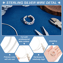 1 pieza de alambre de plata esterlina&nbsp;STER-BC0002-07B