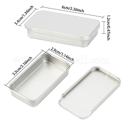 Caja de hojalata con tapa deslizante vacía&nbsp;CON-WH0076-74S